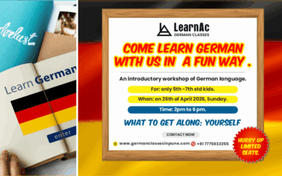 Exciting One-Day German Workshop for Students of 5th to 7th Std!